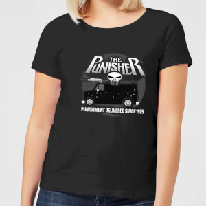 Marvel The Punisher Battle Van Women's T-Shirt - Black