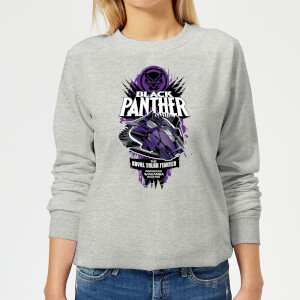 Marvel Black Panther The Royal Talon Fighter Badge Women's Sweatshirt - Grey