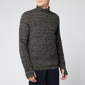 Oliver Spencer Men's Talbot Roll Neck Knitted Jumper - Black