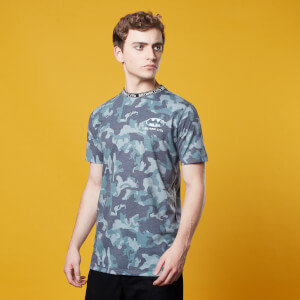 Batman Camo Neck Ribbed T-Shirt - Khaki