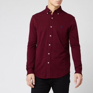 Polo Ralph Lauren Men's Featherweight Mesh Shirt - Classic Wine