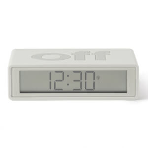 Lexon FLIP+ Alarm Clock - Rubber White