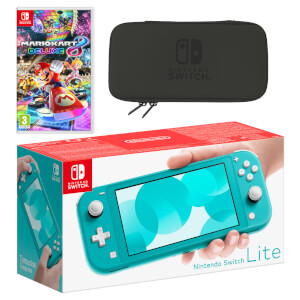 Nintendo Switch Lite (Turquoise) Mario Kart 8 Deluxe Pack