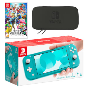 Nintendo Switch Lite (Turquoise) Super Smash Bros. Ultimate Pack