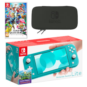 Nintendo Switch Lite (Turquoise) Super Smash Bros. Ultimate Pack