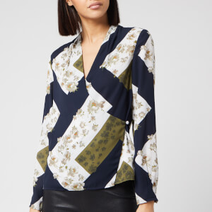 Ted Baker Women's Pheadra Pearl Printed Wrap Blouse - Ivory
