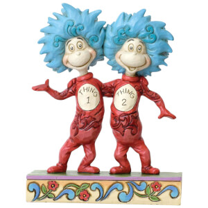 Dr Seuss by Jim Shore Thing 1 and Thing 2 Figurine
