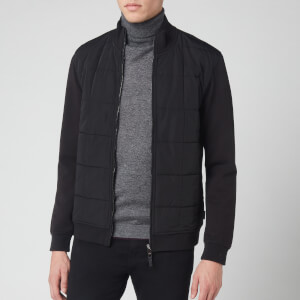 Ted Baker Men's Pasport Long Sleeve Quilted Funnel Neck Sweatshirt - Black