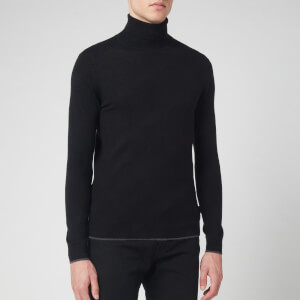 Ted Baker Men's Newtrik Fitted Roll Neck Sweatshirt - Black