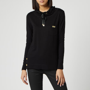 Barbour International Women's Cross Overlayer Hoody - Black