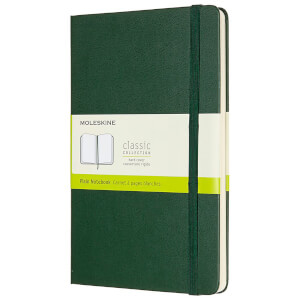 Moleskine Classic Plain Hardcover Large Notebook - Myrtle Green