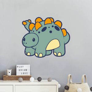 Smiling Dinosaur Wall Art Sticker