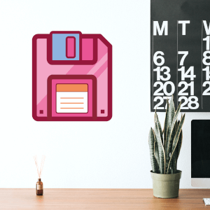 Floppy Disk Wall Art Sticker