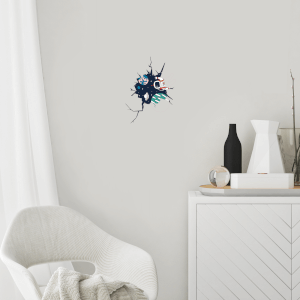 Spaceman In Cracked Wall Wall Art Sticker
