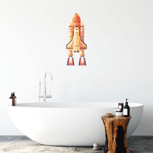 Rocket Wall Art Sticker