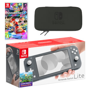 Nintendo Switch Lite (Grey) Mario Kart 8 Deluxe Pack