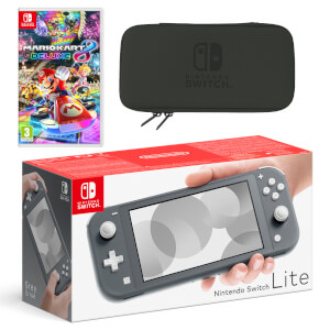Nintendo Switch Lite (Grey) Mario Kart 8 Deluxe Pack