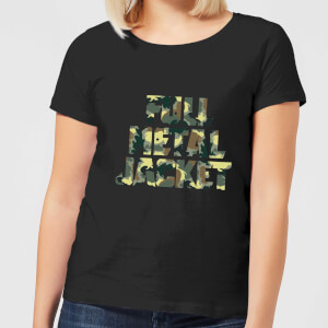 Full Metal Jacket Camo Title Women's T-Shirt - Black