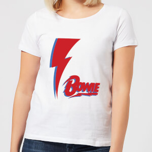 David Bowie Bolt Women's T-Shirt - White