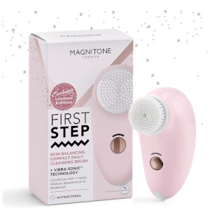 Magnitone Limited Edition First Step Vibra-Sonic Skin-Balancing Compact Cleansing Brush - Pink and Gold