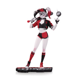 Harley Quinn Red White & Black Statue By Chen Statue