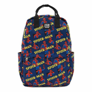 Loungefly Marvel Spider-Man Aop Square Nylon Backpack