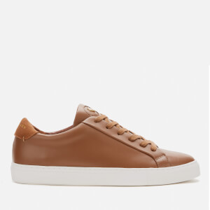 Kurt Geiger London Men's Donnie Leather Cupsole Trainers - Tan