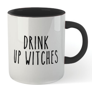 Drink Up Witches Mug - White/Black