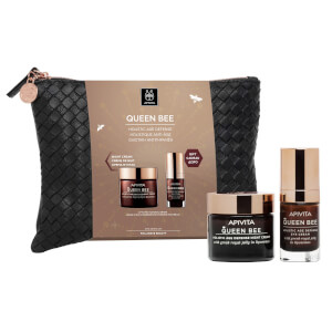 APIVITA Queen Bee Holistic Age Defense Night Cream and Queen Bee Holistic Age Defense Eye Cream Gift Set
