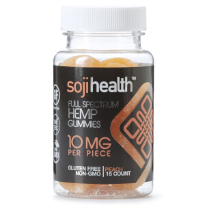Soji Health Hemp CBD Infused Gummies - Peach