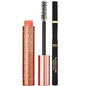 L'Oréal Paris Castor Oil-Enriched Paradise Volumising Mascara and Superliner Eyeliner Duo Exclusive (Worth £18.98)
