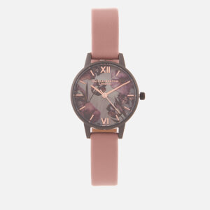 Olivia Burton Women's Twilight Floral Small Dial Watch - Pale Pink