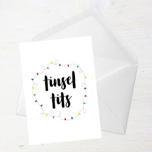 Tinsel Tits Greetings Card