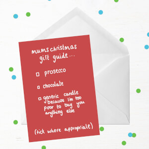 Mum's Christmas Guide Greetings Card