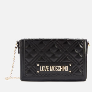 Love Moschino Women's Quilted Crossbody - Black