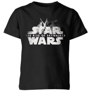 Star Wars The Rise Of Skywalker Rey + Kylo Battle Kids' T-Shirt - Black