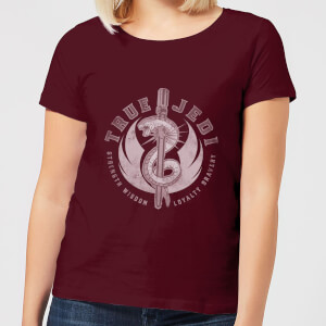 Star Wars The Rise Of Skywalker True Jedi Women's T-Shirt - Burgundy