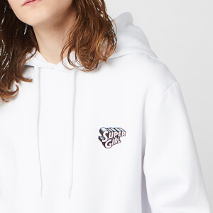 DC Super Girl Unisex Embroidered Hoodie - White