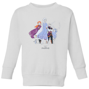 Frozen 2 Group Shot Kids' Sweatshirt - White