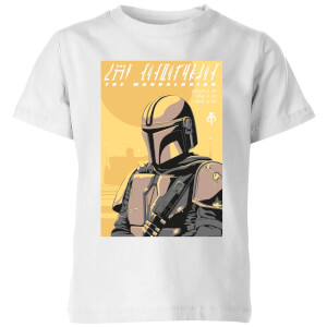 The Mandalorian Art Poster kinder t-shirt - Wit