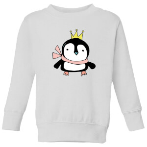 Christmas Penguin Kids' Sweatshirt - White