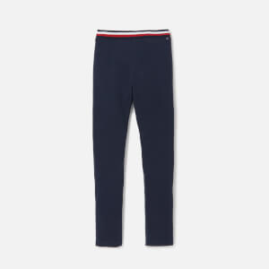 Tommy Hilfiger Girls' Solid Leggings - Black Iris
