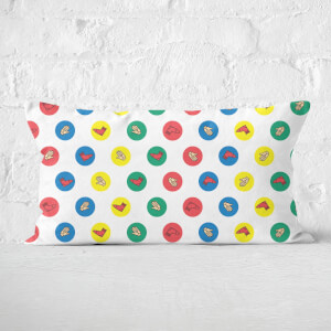 Twister White Rectangular Cushion