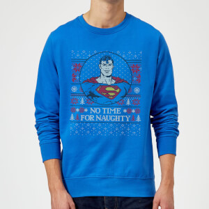 Superman Core May Your Holidays Be Super Christmas Sweatshirt - Royal Blue