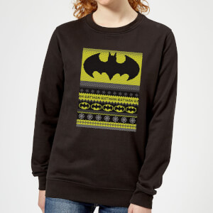 Batman Women's Christmas Sweatshirt - Black
