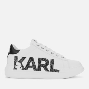 Karl Lagerfeld Women's Kapri Karl Logo Leather Chunky Trainers - White