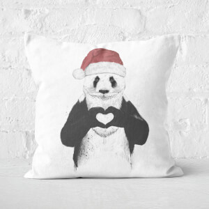 Santa Panda Square Cushion