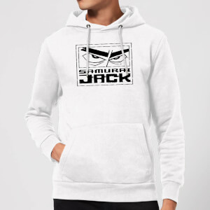 Samurai Jack Stylised Logo Hoodie - White
