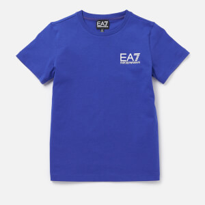 Emporio Armani EA7 Boys' Small Logo Short Sleeve T-Shirt - Mazarine Blue