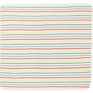 Joules Baby The Knitted Blanket - White Multi Stripe